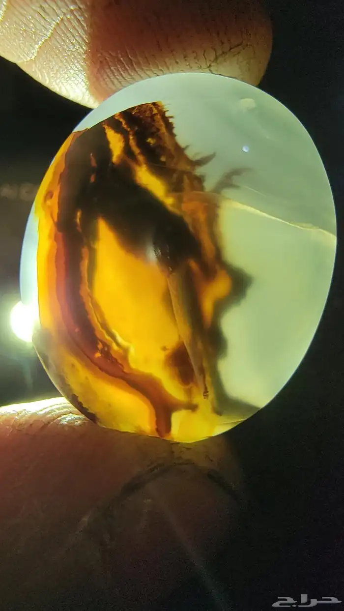 عقيق يمني طبيعي مصور رباني 2