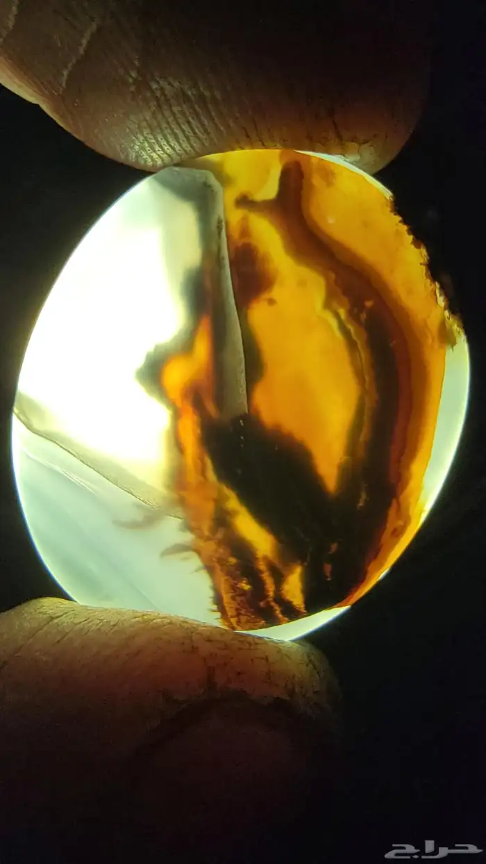 عقيق يمني طبيعي مصور رباني 1