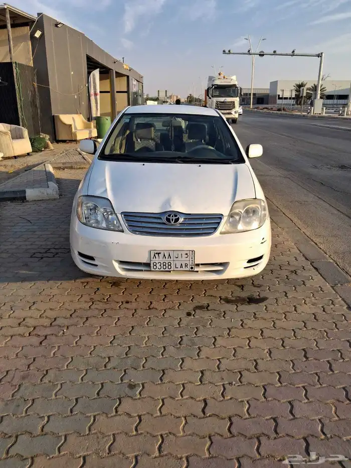 تويوتا كورولا 2003 جير عادي قزاز كهرباء ما تحتاج مصروف كل شي 0