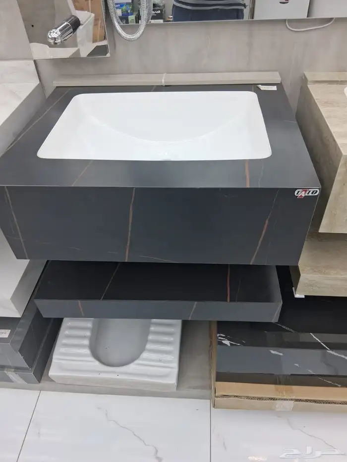 مغاسل رخام جاهزة حوض وحوضين مقاسات متنوعة 4