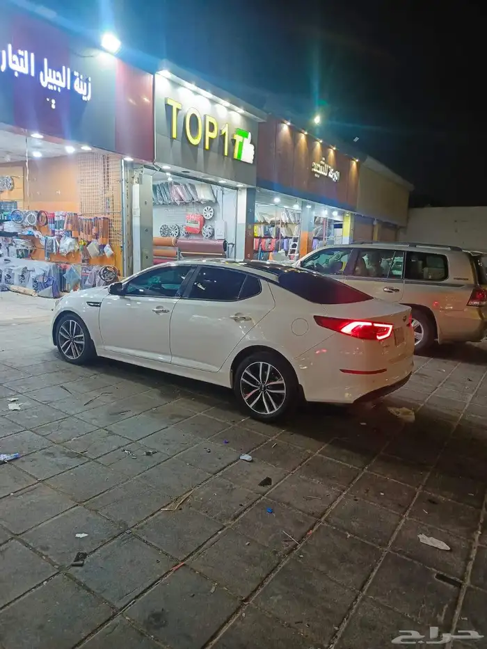 كيا أوبتيما نظيفة فل كامل بصمة 2014 2