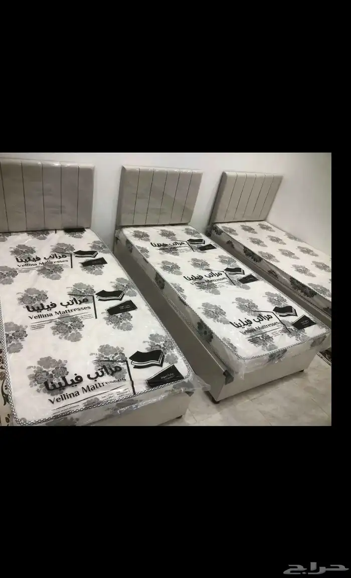 سرير مفرد مع مرتبة متوفر جديد تمام ا بأفضل جودة بجميع الألوا 0