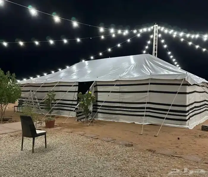 بيت شعر تركي خط أحمر اسود وابيض مقاس جميع المقاسات خياط VIP 8