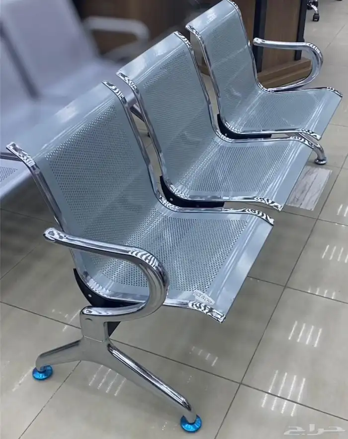 كنب جلد صيني جديد بالكرتون و كراسي انتظار جلد 6