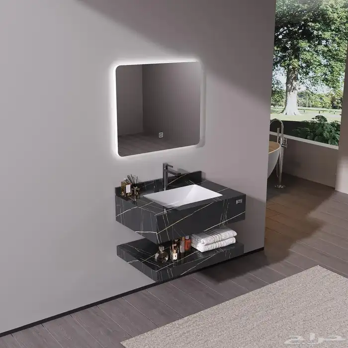 مغاسل رخام جاهزة حوض وحوضين مقاسات متنوعة 8