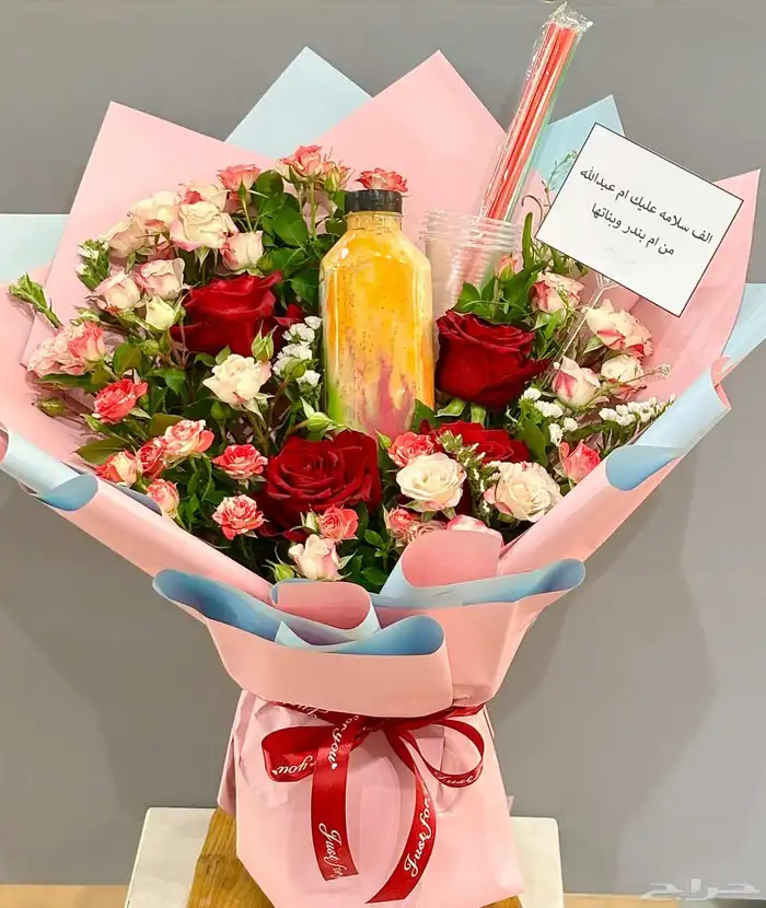 تنسيق بوكية مع عصير وورد 0