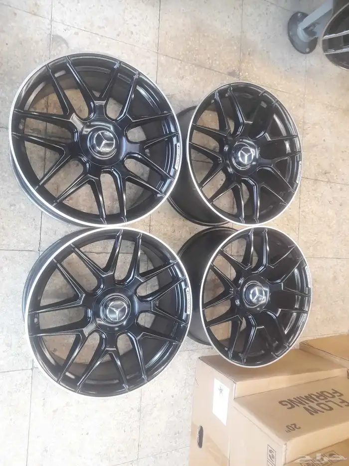 جنوط مرسيدس E63 مقاس 19 حق موديل 2020 اصلي وكاله نظيف مررره 2