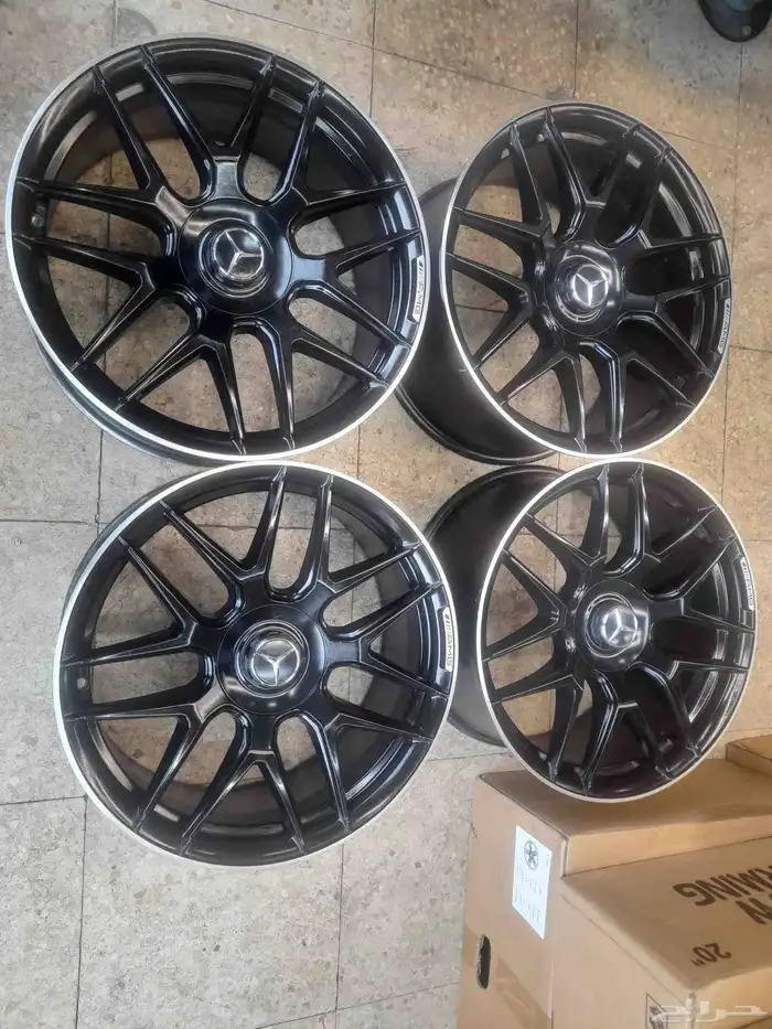 جنوط مرسيدس E63 مقاس 19 حق موديل 2020 اصلي وكاله نظيف مررره 3