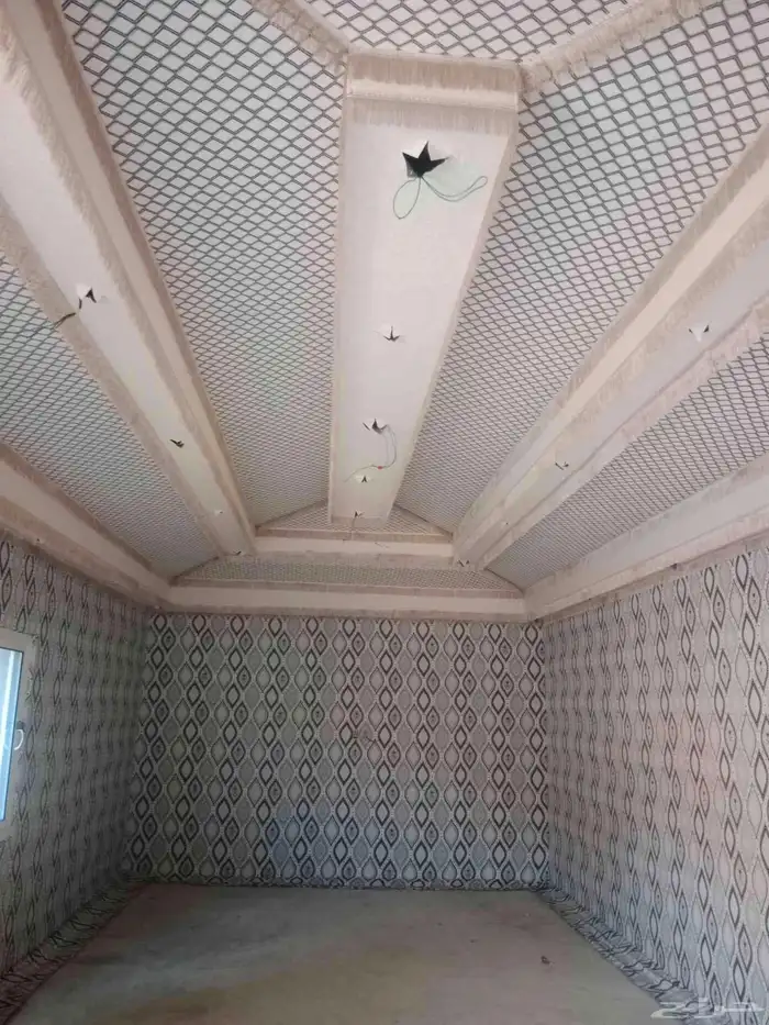 بيوت شعر مشب نار مشب رخام قرميد جمالون تلبيس قماش 1