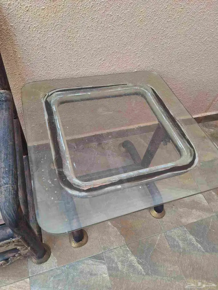 طقم جلسه خارجية. كراسي وطاولة ذات وزن ثقيل. مصبوغ وداخل فرن 4