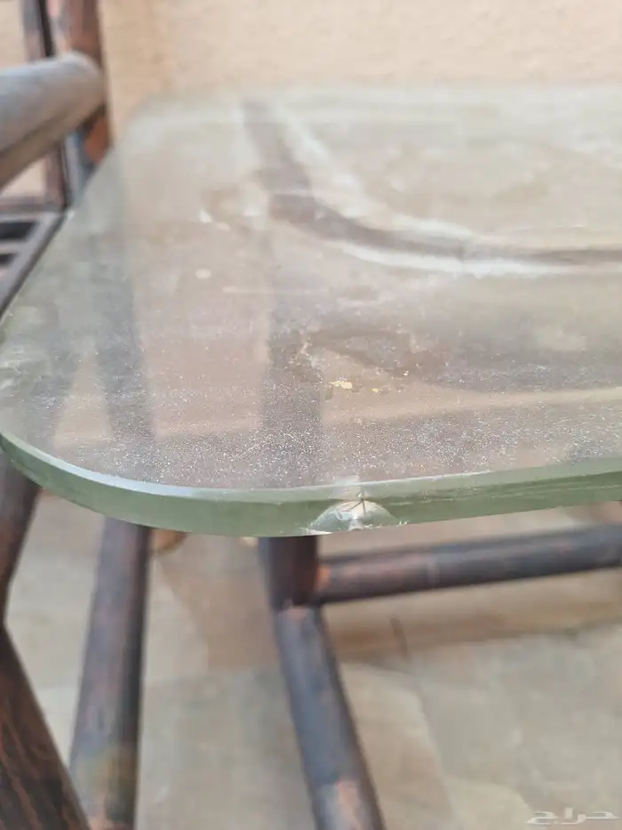 طقم جلسه خارجية. كراسي وطاولة ذات وزن ثقيل. مصبوغ وداخل فرن 2