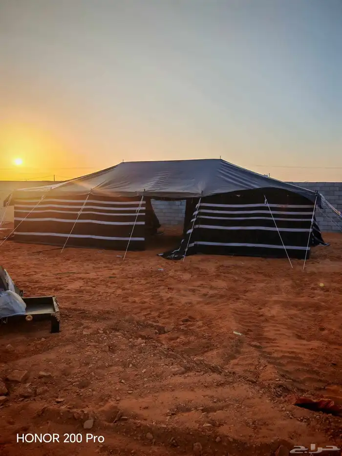 بيت شعر تركي خط أحمر اسود وابيض مقاس جميع المقاسات خياط VIP 2