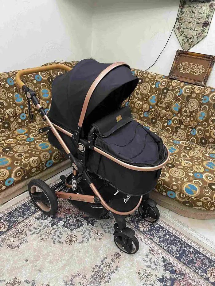 عرببه اطفال بيليكو كالجديده استخدام مرات فقط بالغطاء الشتوي 1