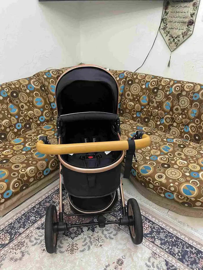 عرببه اطفال بيليكو كالجديده استخدام مرات فقط بالغطاء الشتوي 8