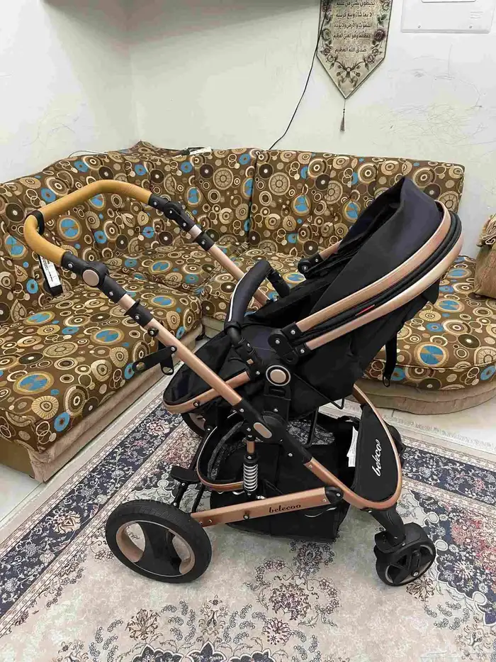 عرببه اطفال بيليكو كالجديده استخدام مرات فقط بالغطاء الشتوي 5