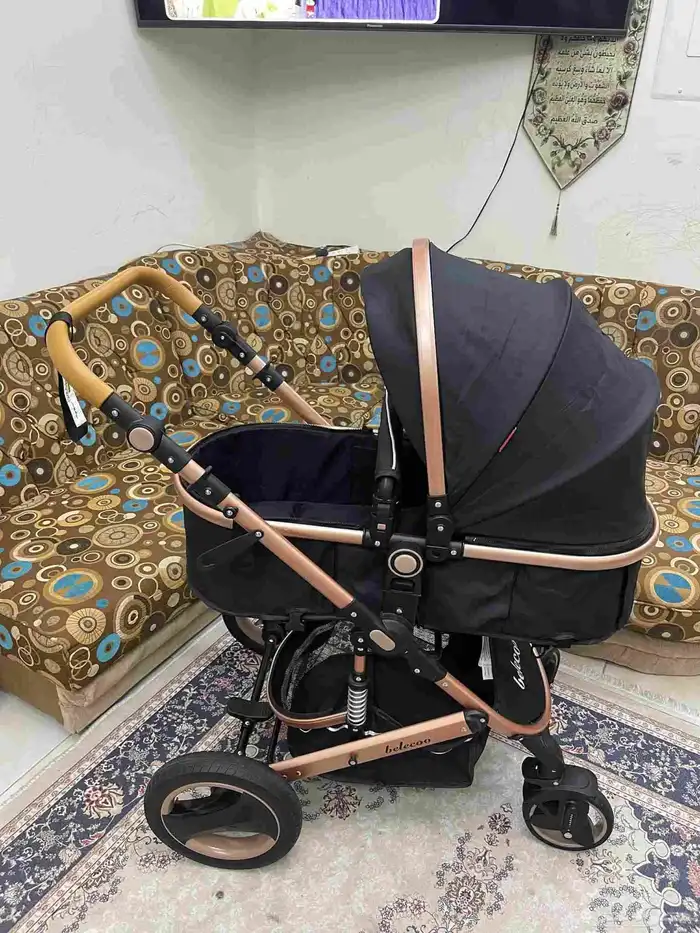 عرببه اطفال بيليكو كالجديده استخدام مرات فقط بالغطاء الشتوي 7