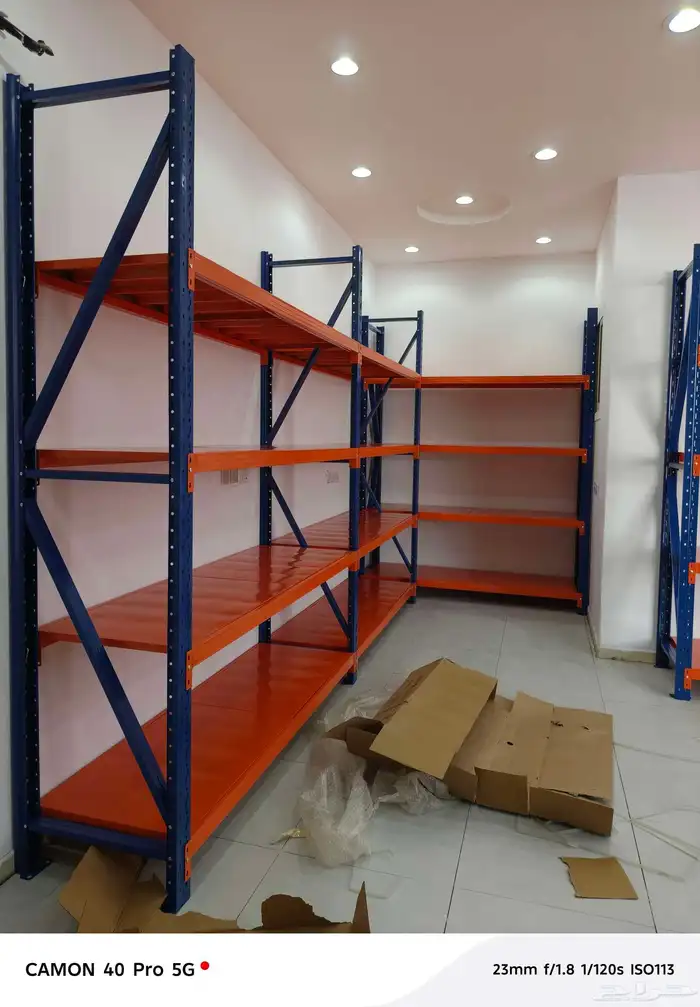 رفوف تخزين مستودعات رفوف مخزن بيت او مطبخ يوجد الوان مختلفه 0