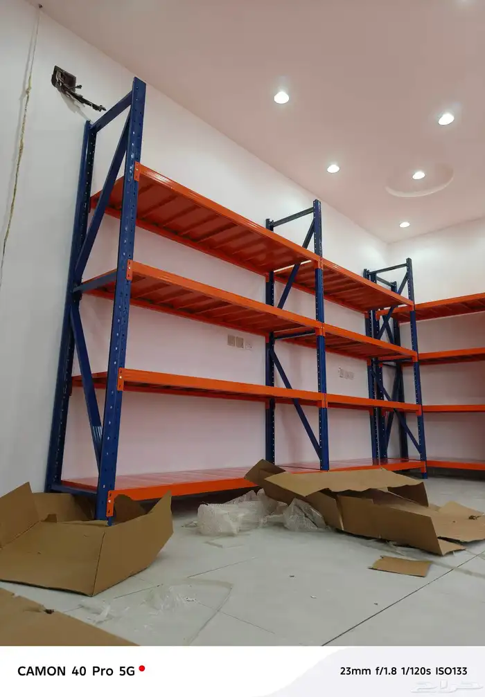 رفوف تخزين مستودعات رفوف مخزن بيت او مطبخ يوجد الوان مختلفه 1