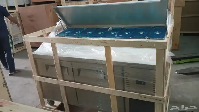 ثلاجة تبريد وتجميد واقف واندر كونتر ثلاجة سلطات بيتزا وافل 4