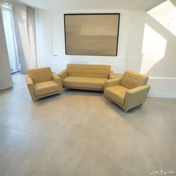 مكتبي كنب جلد فخم جديد سعر الجميلة 2