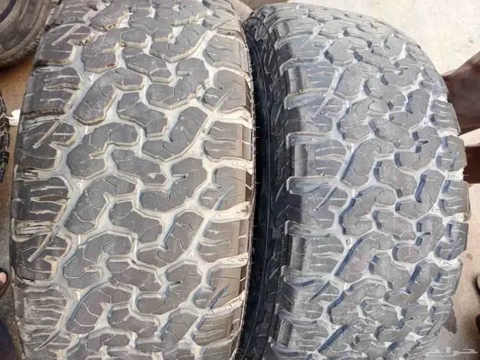 كفرات مستعمل نضيف نص حجري ودواي مقاسها 315 70 17 7