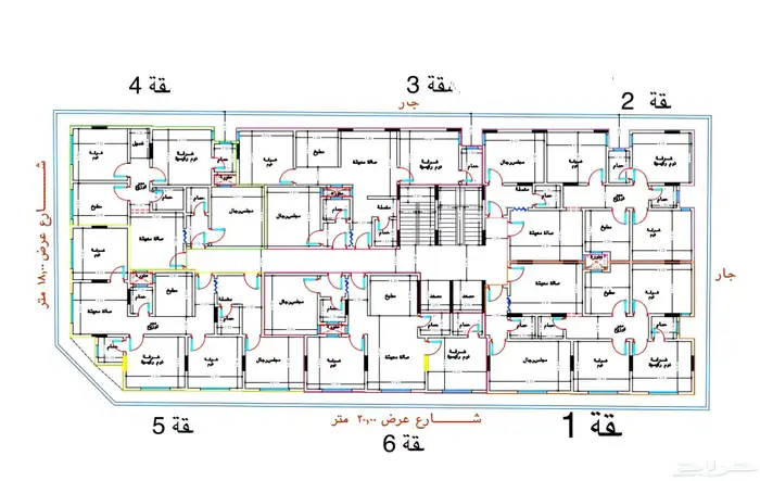 شقق تمليك تحت الإنشاء4غرف بطحاقريش موقع مميزعند الممشى دفعات 6