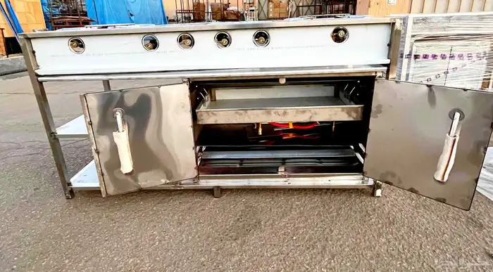 قز استيل 6 عين مع فرن استيل 2