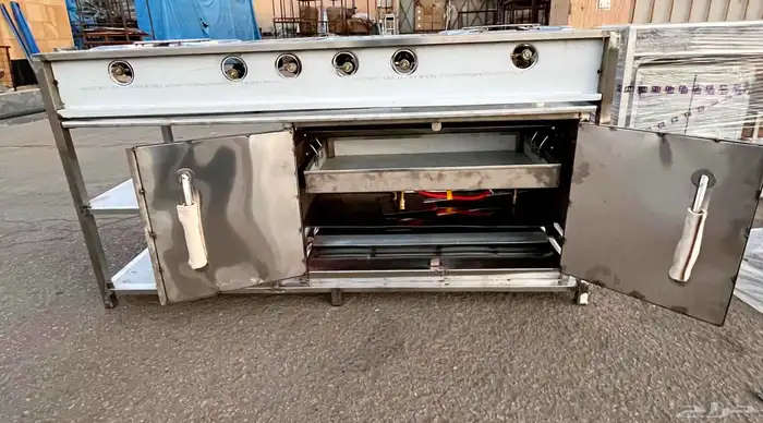 قز استيل 6 عين مع فرن استيل 1