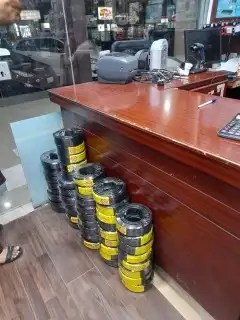 Satellite technician for installing surveillance camera scre 1