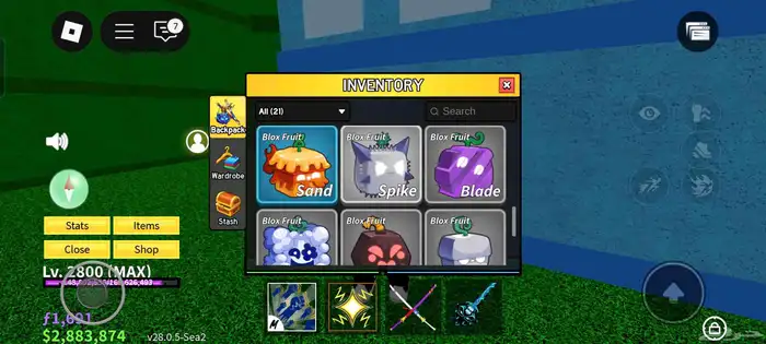 حساب بلوكس فروت الفل ماكس 0