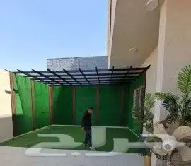 جلسات وبرجولات خارجيه وسواتر مظلات غرف بنل وجميع انواع الحدا 7