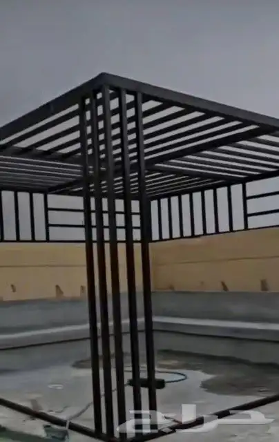 جلسات وبرجولات خارجيه وسواتر مظلات غرف بنل وجميع انواع الحدا 9