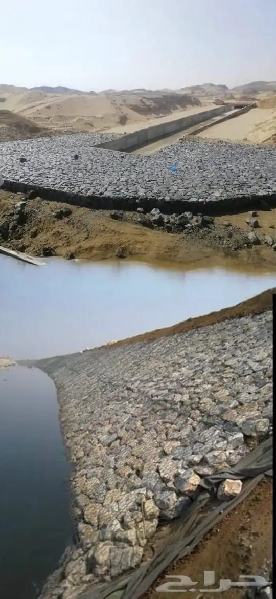 ارضيات تدبيش ممرات قنوات سيول ربراب وكلشي باعمال الحجر 1