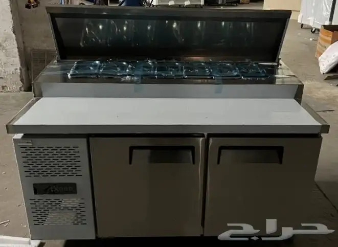 ثلاجة تبريد وتجميد واقف واندر كونتر ثلاجة سلطات بيتزا وافل 2