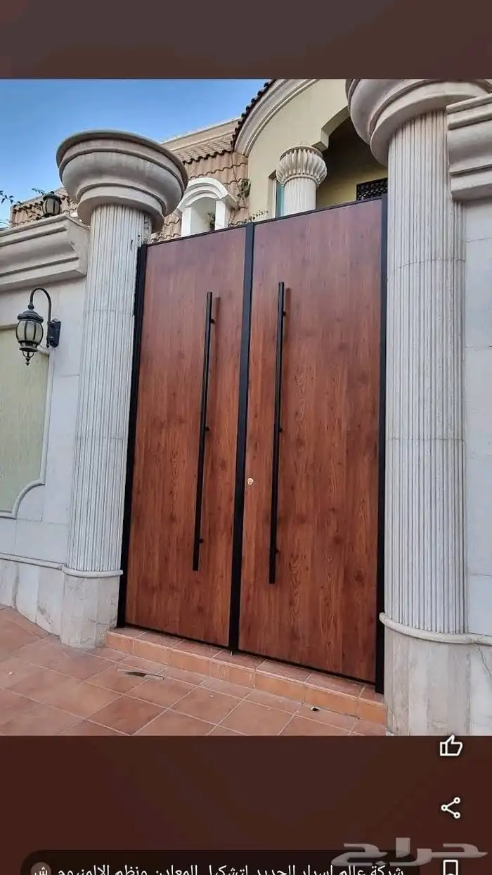 حديد ابواب كلادينج  ليزر  حديد  المنيوم 2