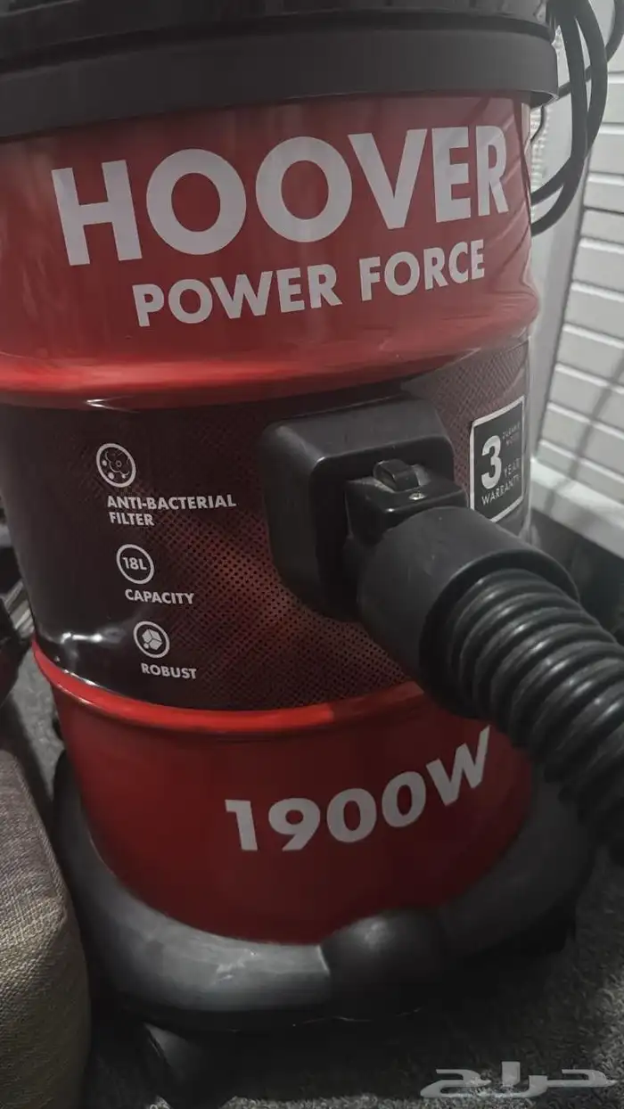 مكنسة كهربائية برميل هوفر 1900 واط مستخدم 0