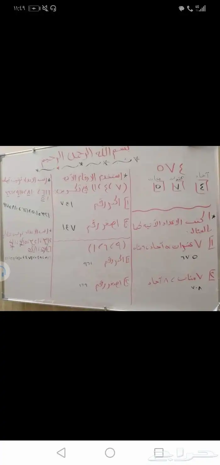 معلمة تأسيس لجميع المواد وتعليم القراءة والكتابة 1