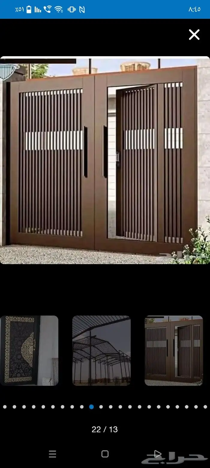 تفصيل ابواب كلادن وليزر وأبواب تيوب مع زجاج والمونيوم وأبواب 9