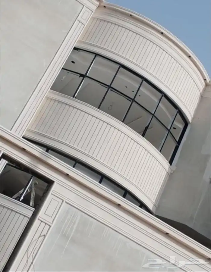 ديكورات خارجيه اسمنت ابيض الباحه 1