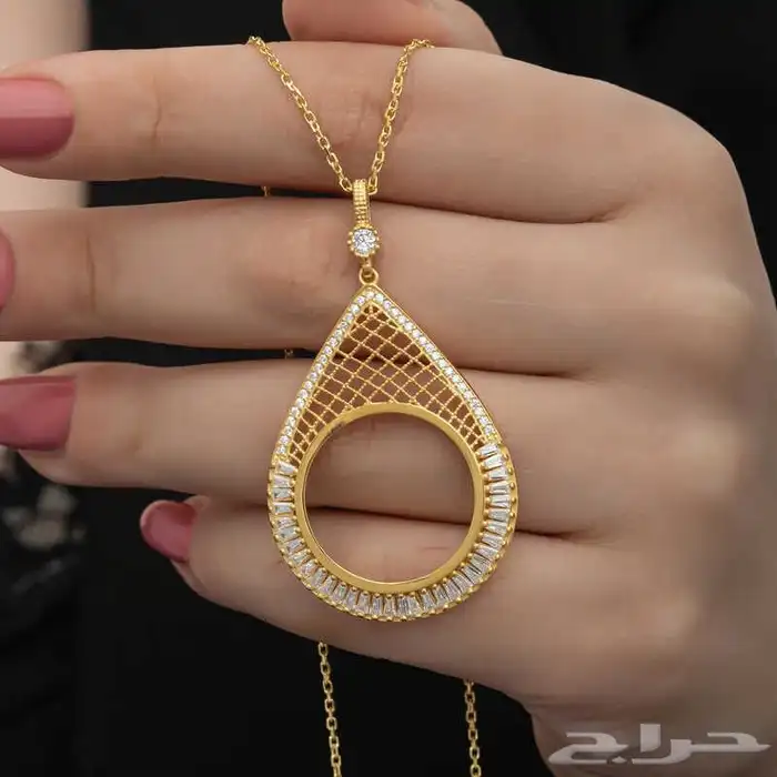 سلسل من الفضه عيار 925 مطلي ذهب عيار 22 0