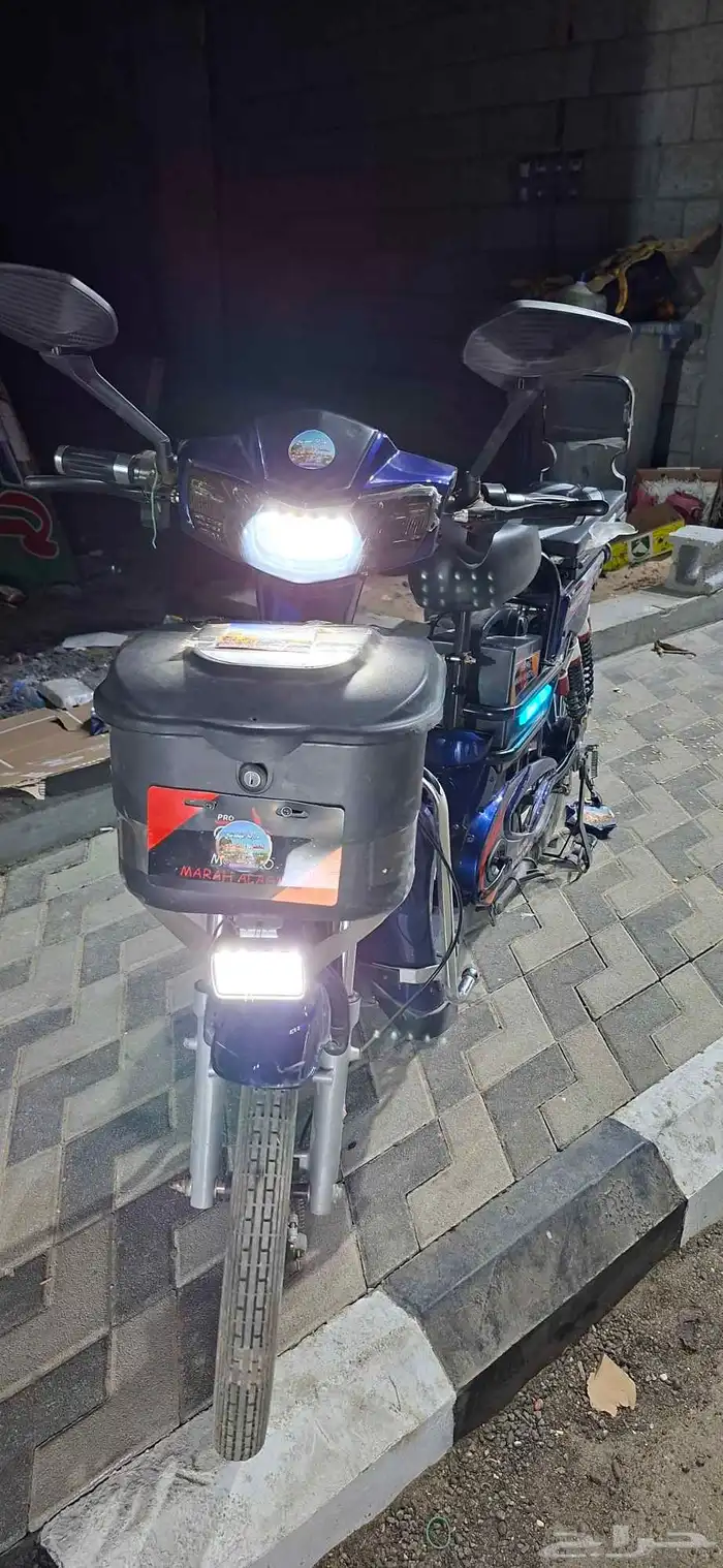 دباب كهربائي 60v 1000w بكامل ملحقات وشاحنه ممشى 1015 كيلو 1