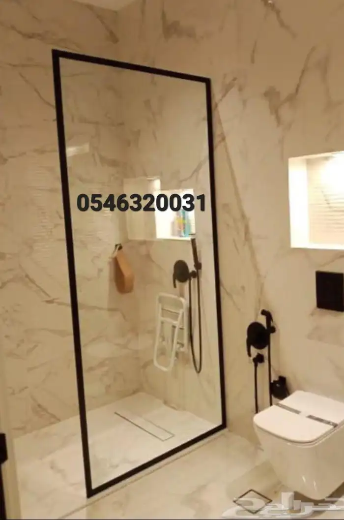 للزجاج السوكريت بجميع انواعه فاصل حاجز قاطع شاور 6