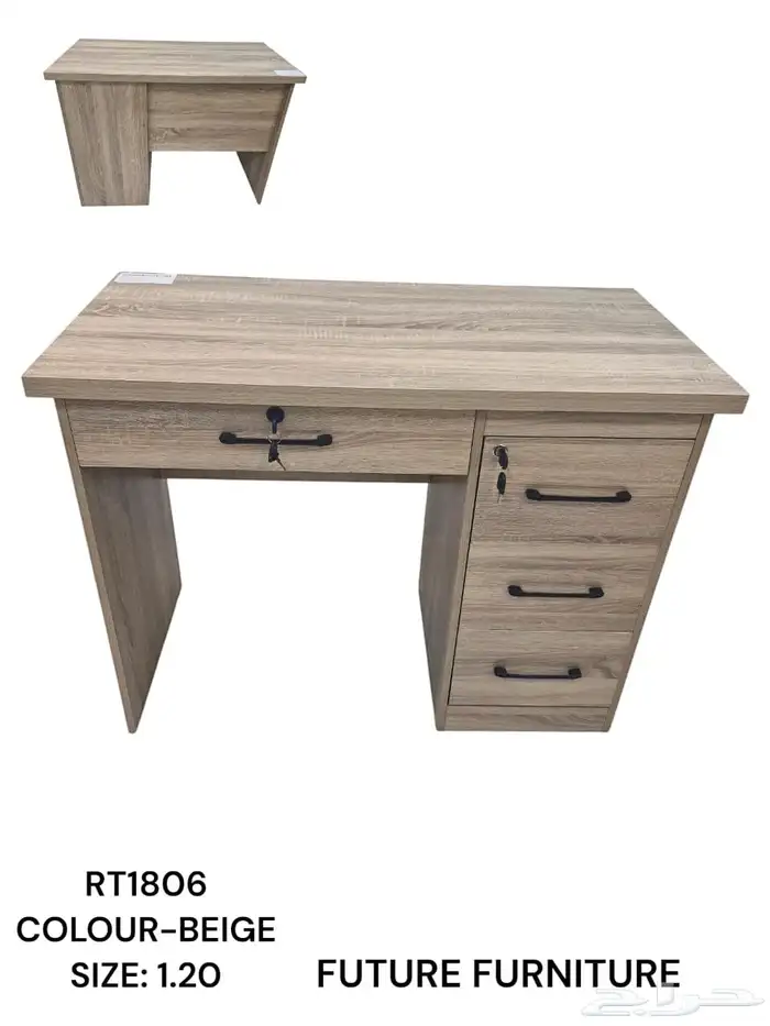 مودرن طاولة مكاتب صغير 80سم 100 سم 120 سم 140 سم مح ادراج 7