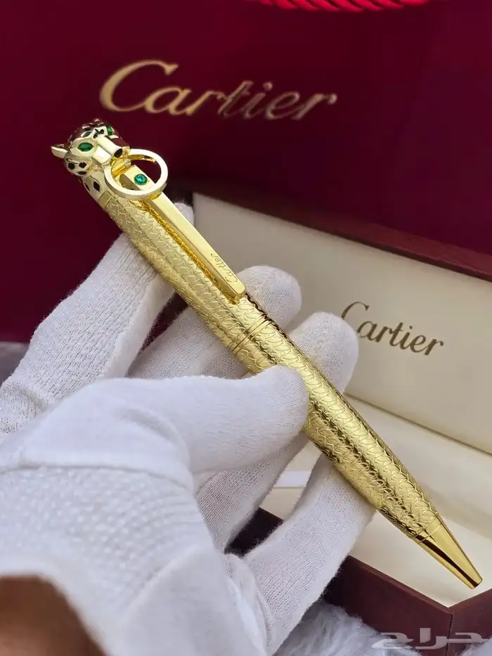 متجر_كاتشي قلم حبر جاف فاخر ماركة كارتييه سانتوس. 5