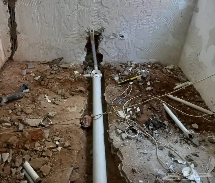 شركة كشف تسربات تسريبات المياه بالبدائع تسريب 4