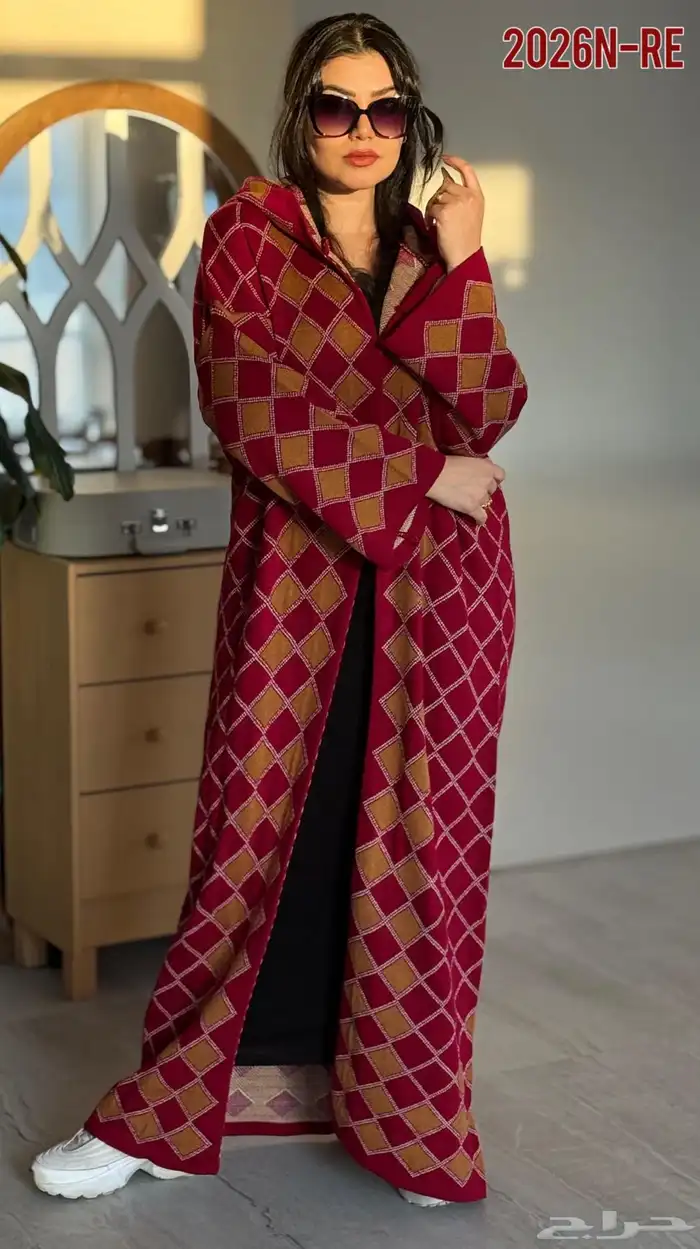 عباية تريحو صوف وسكارف صوف ممتاز 1