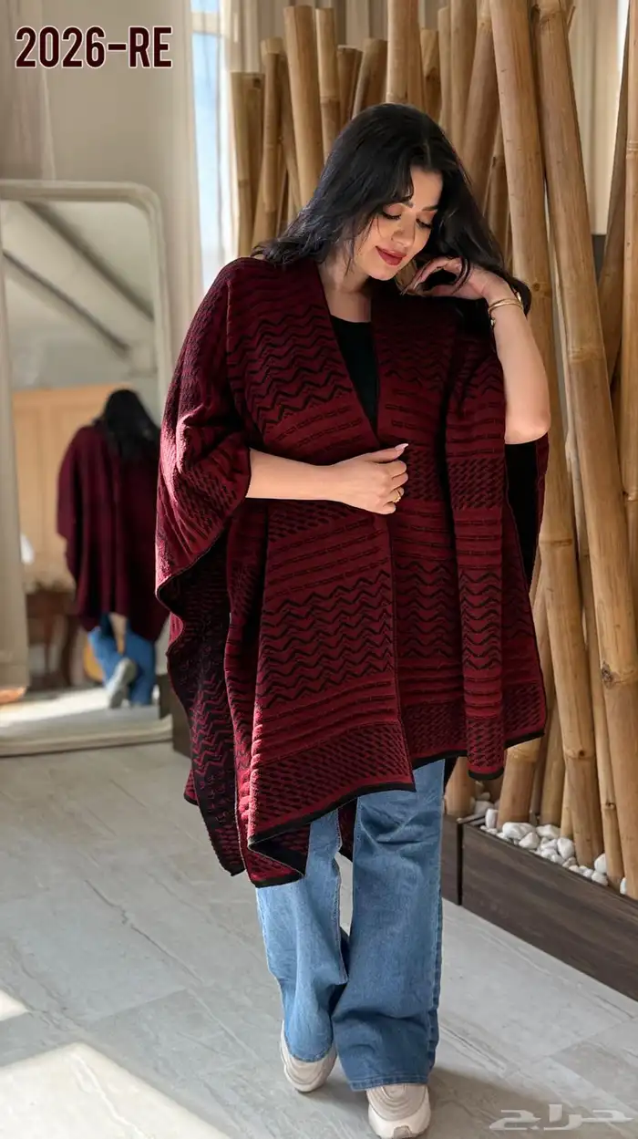 عباية تريحو صوف وسكارف صوف ممتاز 5