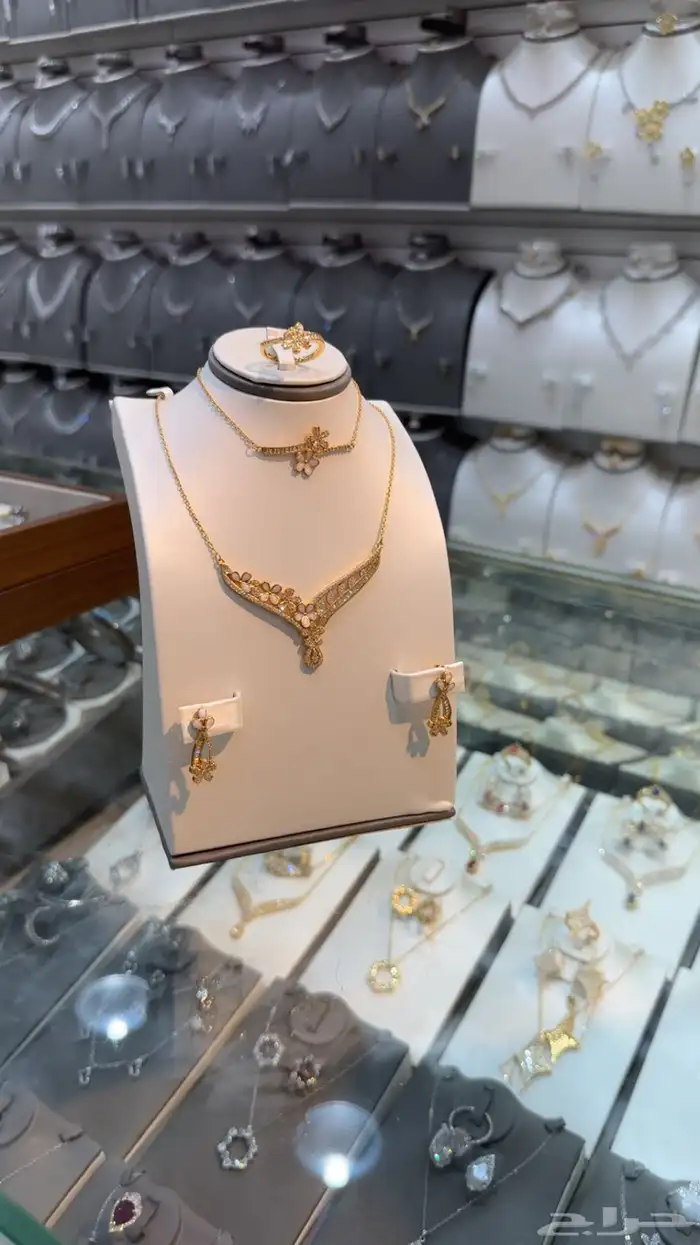 طقم بديل الذهب زركون 9