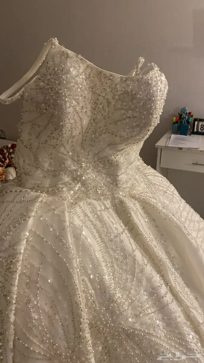 فستان عروس للإيجار فقط بسعر 1500 5