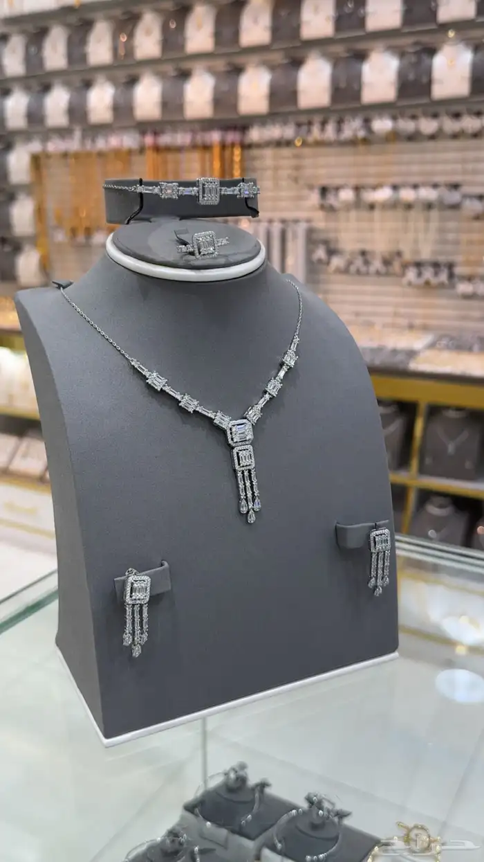 طقم بديل الذهب زركون 34